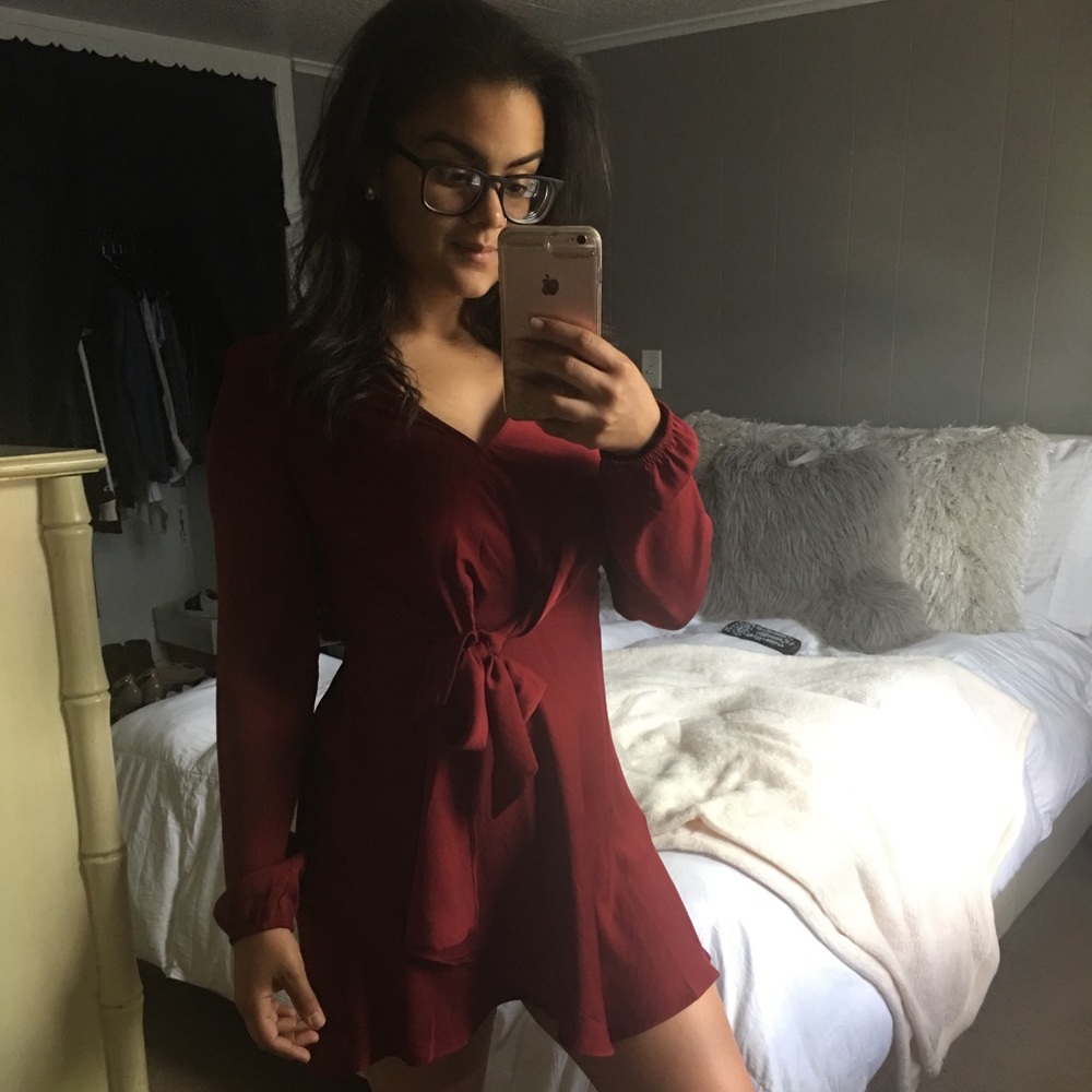 EXPRESS | Wine Red Dress